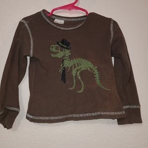 Brown thermal Dino shirt